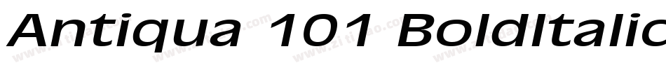 Antiqua 101 BoldItalic字体转换
